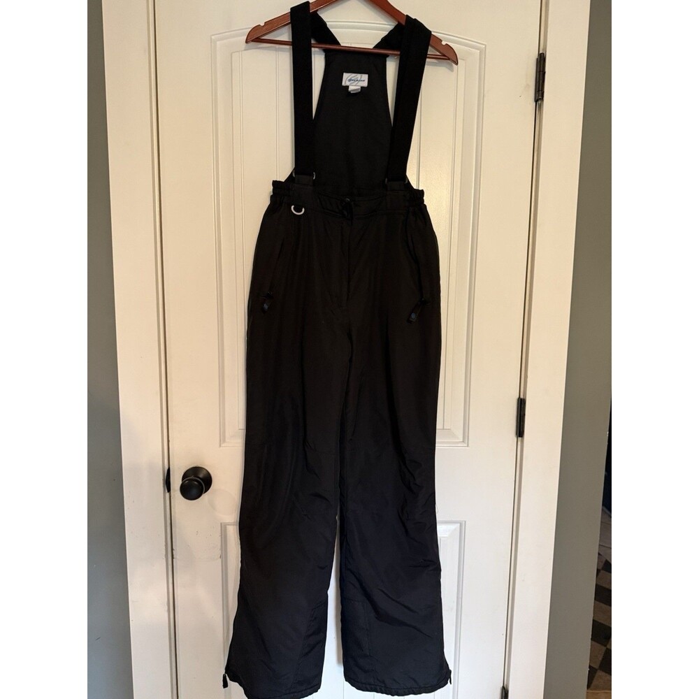 Women’s Slalom Ski Bibs Black Size Medium Excellent Condition Snow Pants